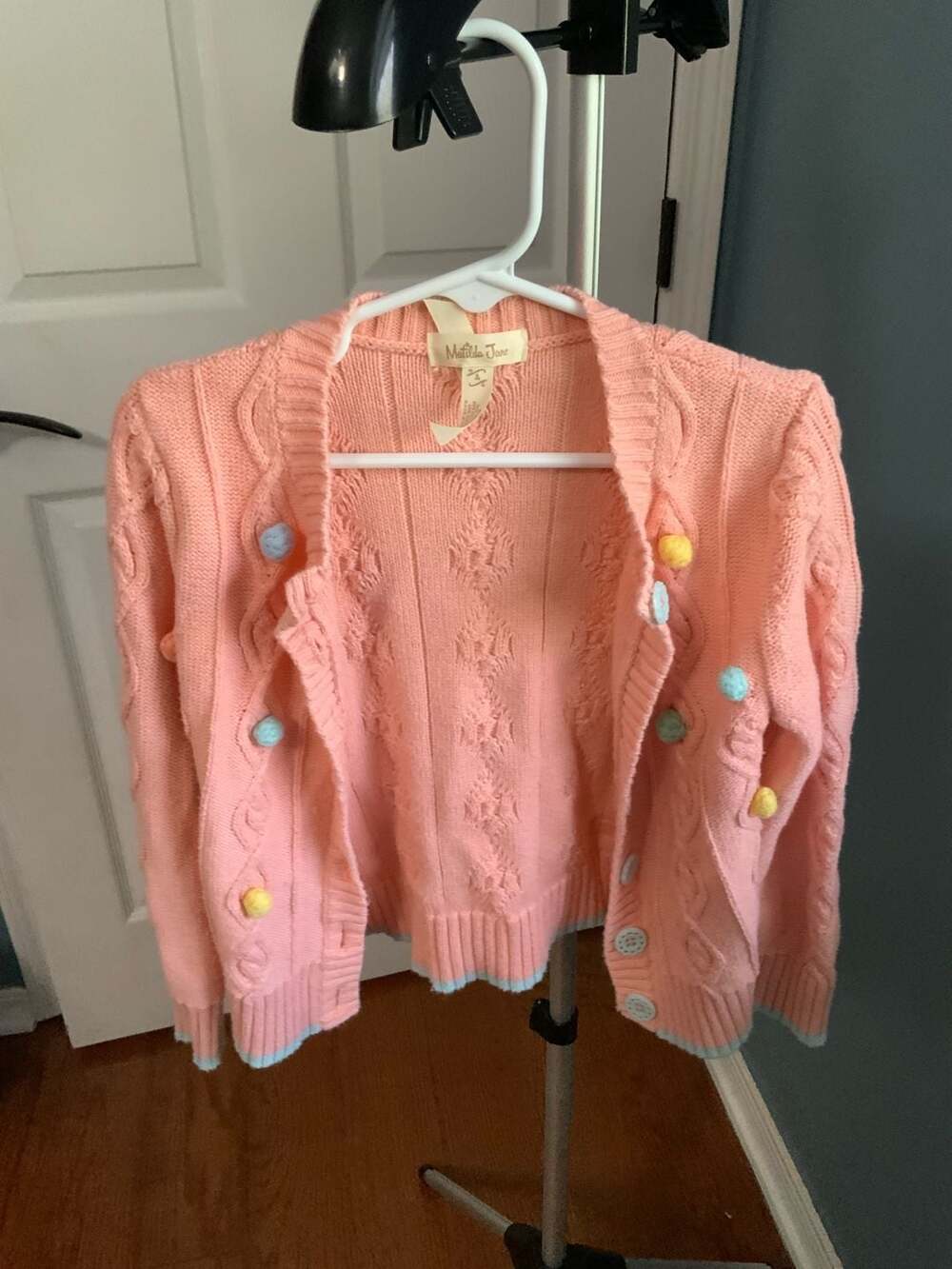 Matilda Jane Lookin Peachy Cardigan Size 4T Peach Popcorn Sweater